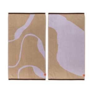 Mette Ditmer Nova Arte Handtuch 50x90cm 2er Pack Sand-lilac