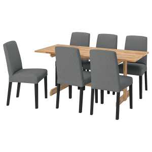 NACKANÄS / BERGMUND Tisch und 6 Stühle