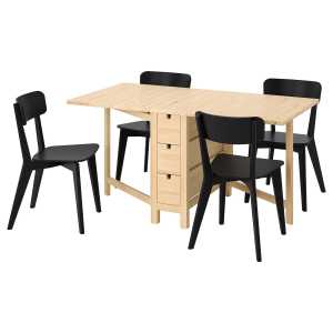 NORDEN / LISABO Tisch und 4 Stühle