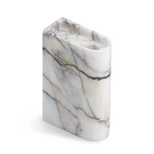 Northern Monolith Kerzenhalter medium Mixed white marble
