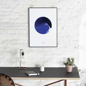 Paper Collective - Blue Moon Poster, 50 x 70 cm