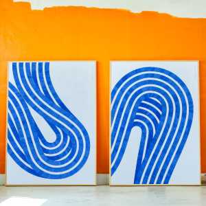 Paper Collective - Entropy Blue 01 Poster, 50 x 70 cm