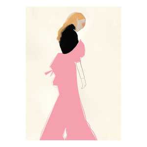 Paper Collective Pink Dress Poster 30 x 40cm