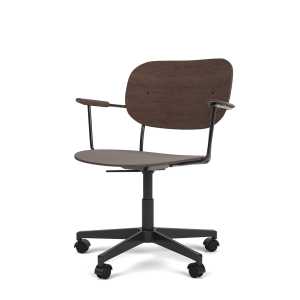 Stuhl Co Task Chair mit Armlehne dark stained oak/black