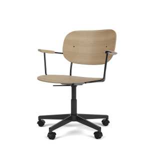 Stuhl Co Task Chair mit Armlehne natural oak/black