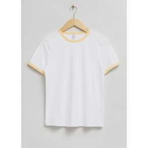 & Other Stories T-Shirt aus Baumwolle Weiß in Größe XS. Farbe: White 004