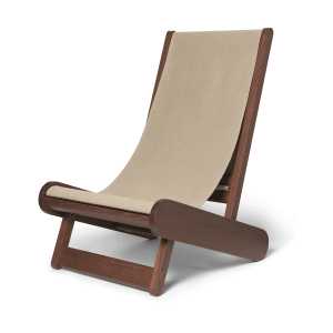 ferm LIVING Hemi Loungesessel Dark stained, natural
