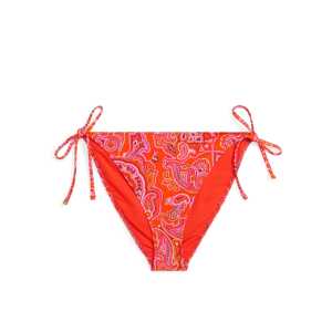 Arket Bikinitanga mit Schnürung Orange/Paisley, Bikini-Unterteil in Größe 42