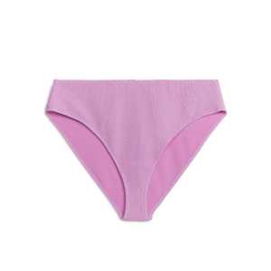 Arket Crinkle-Bikinihose mit mittelhohem Bund Rosa, Bikini-Unterteil in Größe 42. Farbe: Pink