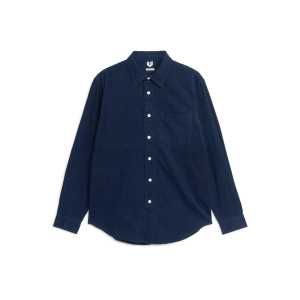 Arket Hemd aus Baumwollcord Dunkelblau, Freizeithemden in Größe 46. Farbe: Dark blue