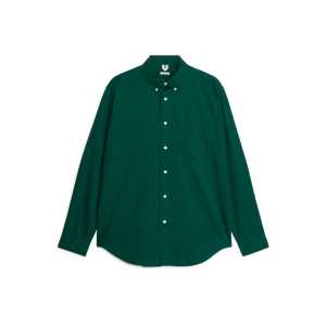 Arket Hemd aus Baumwolltwill Dunkelgrün, Freizeithemden in Größe 46. Farbe: Dark green
