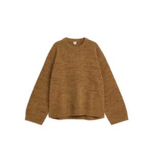 Arket Lockerer Pullover aus Baumwollmischgewebe Braun in Größe XS/S. Farbe: Brown