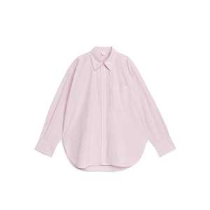 Arket Oversize-Hemd aus Baumwolle Flieder/Overdye, Freizeithemden in Größe 36. Farbe: Lilac/overdye