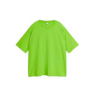 Arket Oversize-T-Shirt Leuchtendes Grün in Größe S. Farbe: Bright green