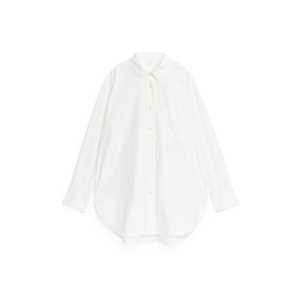 Arket Popeline-Hemd Weiß, Freizeithemden in Größe 44. Farbe: White