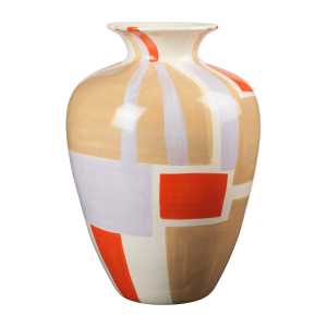 Broste Copenhagen Dana Vase 50cm Off-white-orange-purple-grey