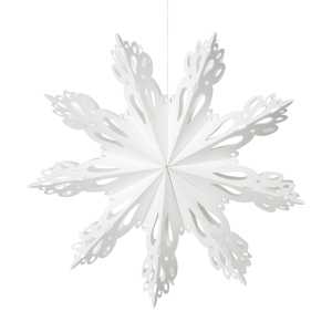 Broste Copenhagen Snowflake Weihnachtsdekoration White Ø30cm