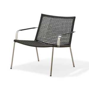 Cane-line Straw Lounge-Sessel Anthracite