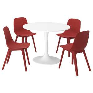 DOCKSTA / ODGER Tisch und 4 Stühle