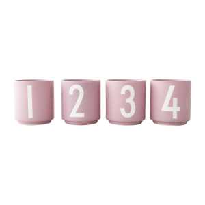 Design Letters Mini Cups Becher 4er Set Lavender