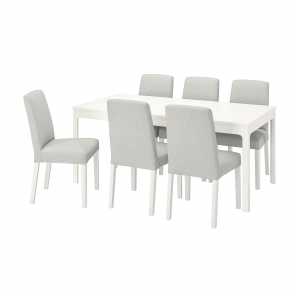 EKEDALEN / BERGMUND Tisch und 6 Stühle