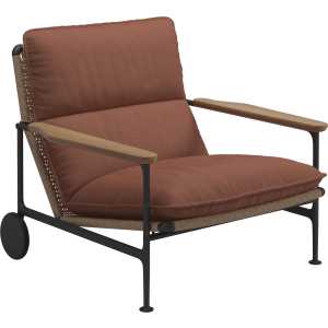 Gloster - Zenith Lounge Sessel mit Armlehnen