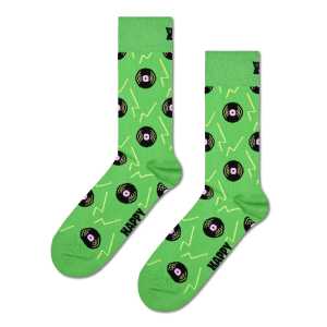 Grüne Vinyl Green Crew Socken