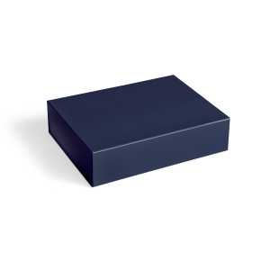 HAY Colour Storage S Box mit Deckel 25,5 x 33cm Midnight blue