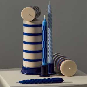 HAY - Column Kerzenhalter, L, blau