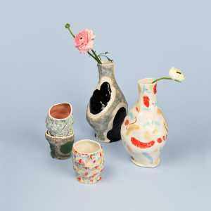 HAY - Jessica Hans Vase, Ø 15 x H 27 cm, glossy cow