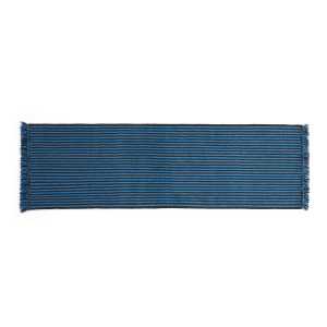 HAY - Stripes and Stripes Wool Teppich, 200 x 60 cm, blau