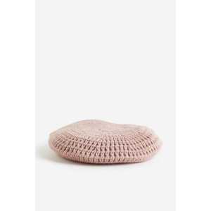 H&M Gestrickte Baskenmütze Mattrosa, Mützen in Größe Onesize. Farbe: Dusky pink