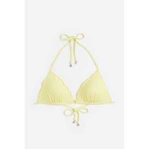 H&M Push-up Triangel-Bikinitop Hellgelb, Bikini-Oberteil in Größe 38. Farbe: Light yellow