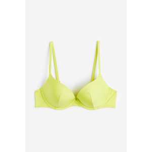 H&M Super-Push-up-Bikinitop Gelb, Bikini-Oberteil in Größe 80A. Farbe: Yellow