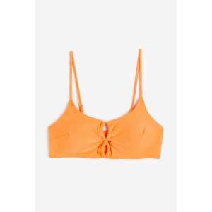 H&M Wattiertes Bikinitop Orange, Bikini-Oberteil in Größe 34