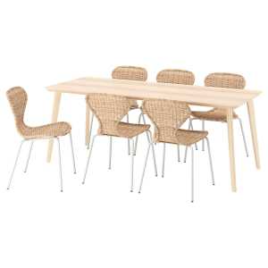LISABO / ÄLVSTA Tisch und 6 Stühle