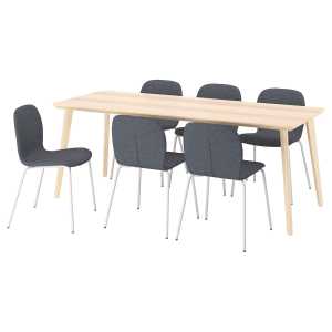 LISABO / KARLPETTER Tisch und 6 Stühle