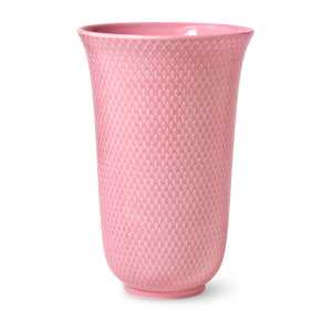 Lyngby Porcelæn Rhombe Vase 20cm Rosa