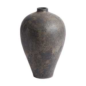 MUUBS Memory Blumentopf-Vase 60 cm Braun/graue Terrakotta
