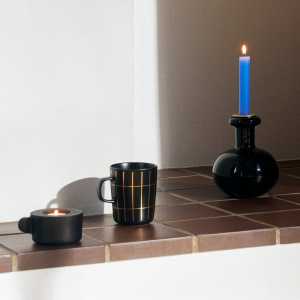 Marimekko - Oiva Gusseisen Kerzenhalter, schwarz