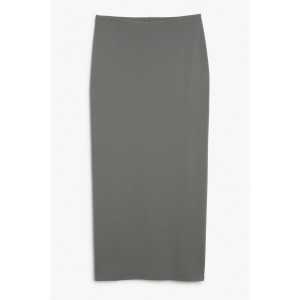 Monki Grauer Jersey-Bleistiftrock Grau, Röcke in Größe M. Farbe: Grey
