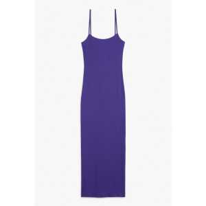 Monki Maxi-Slipdress Lila, Alltagskleider in Größe XXL. Farbe: Purple