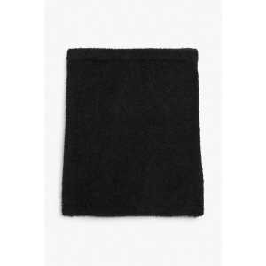 Monki Weicher Strick-Minirock Schwarz, Röcke in Größe L. Farbe: Black