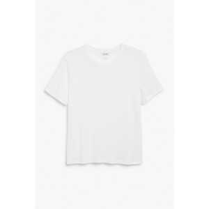 Monki Weißes wiches T-Shirt Weiß in Größe XXL. Farbe: White