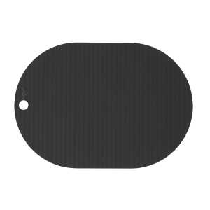 OYOY - Ribbo Tischset oval, schwarz (2er-Set)
