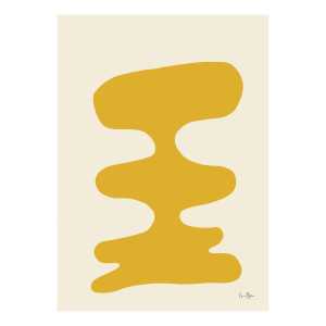 Paper Collective Soft Yellow Poster 30 x 40cm