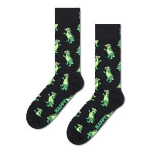 Schwarze aufblasbare Dino Crew Socken