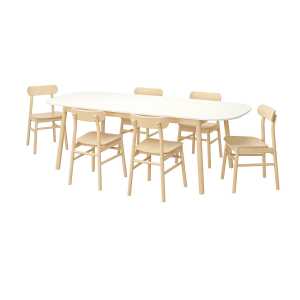 VEDBO / RÖNNINGE Tisch und 6 Stühle