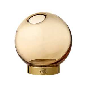 AYTM Globe Vase klein Bernstein-gold