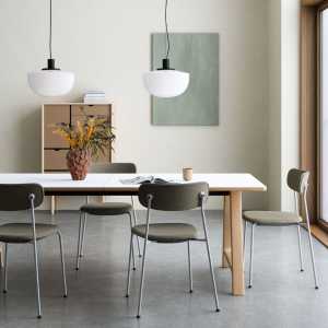 Andersen Furniture - T11 Esstisch, 220 x 95 cm, kristallweiß / Eiche weiß pigmentiert